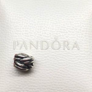 Swirl Braided Silver Pandora Charm